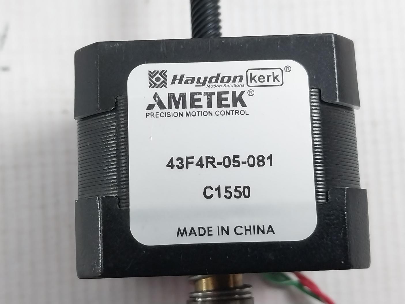 Haydon Kerk 43F4R-05-081 Precision Motion Control N534-0252 Rev. B