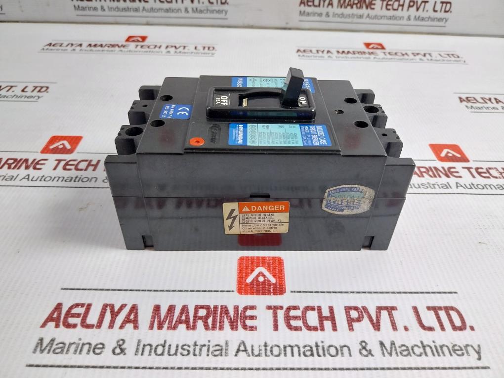 Hbs-33 Hyundai 3-pole Molded Case Circuit Breaker 15A 660V