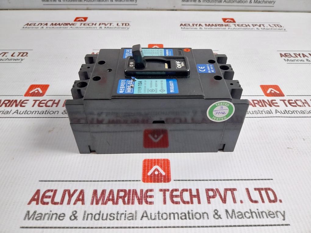 Hbs-33 Hyundai 3-pole Molded Case Circuit Breaker 15A 660V
