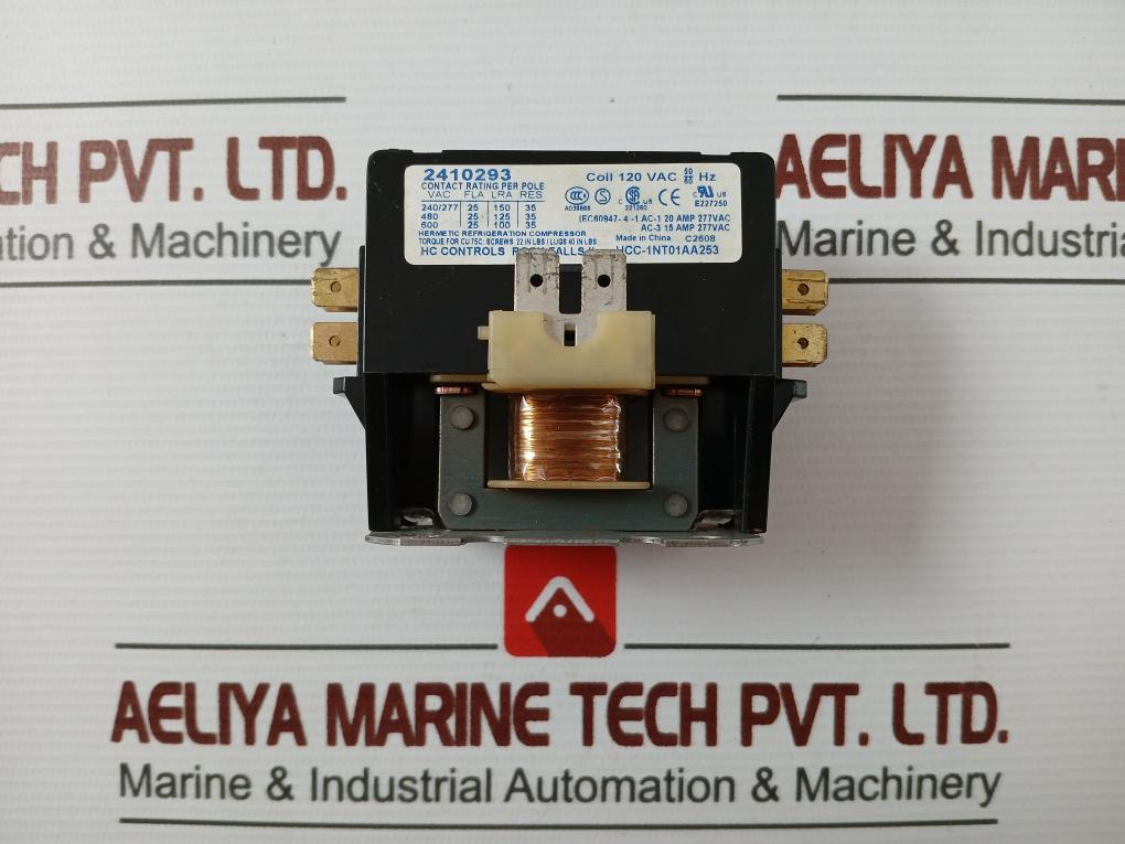 Hc Controls Hcc-1Nt01Aa253 Definite Purpose Contactor 120Vac 50/60 Hz