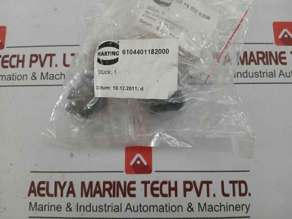 Heavy Duty Socket Contact Connector 6104401 182000 Harting