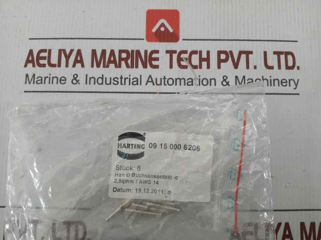 Heavy Duty Socket Contact Connector 6104401 182000 Harting
