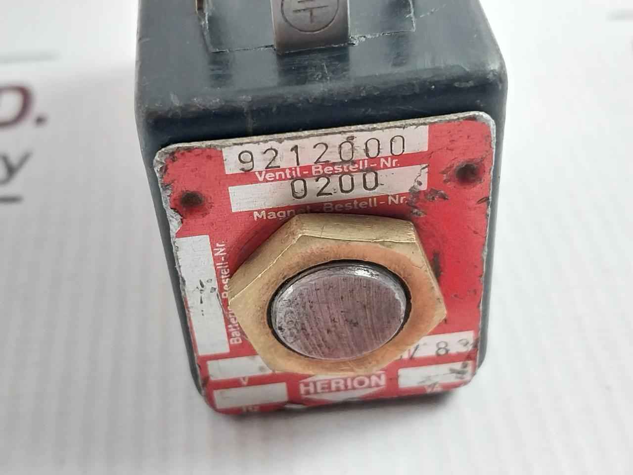 Herion 9212000 Solenoid Valve 24v Acdc 16 Va/11.5 W 3.2a