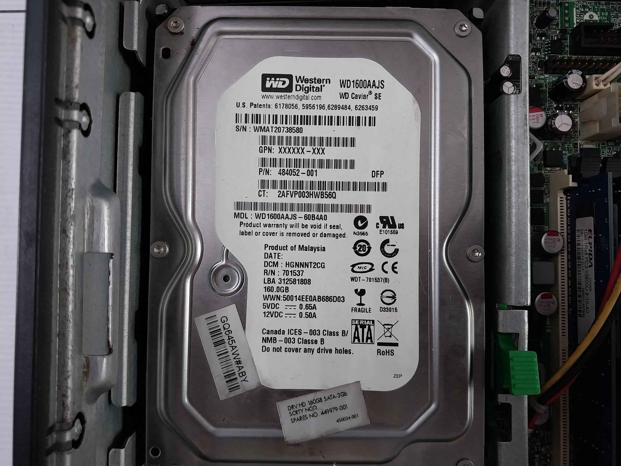 Hewlett-packard Az888Aw#Aby Elite Small Form Factor Hstnc-058P-sf