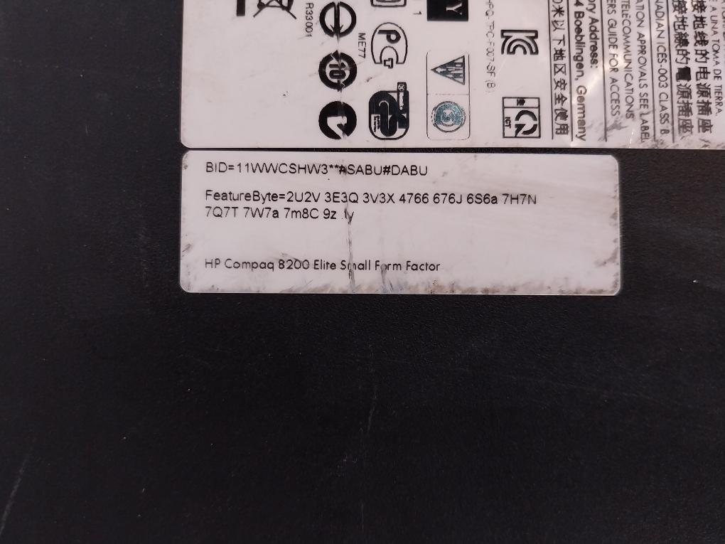 Hewlett-Packard TPC-F007-SF HP Compaq 8200 Elite Small From Factor