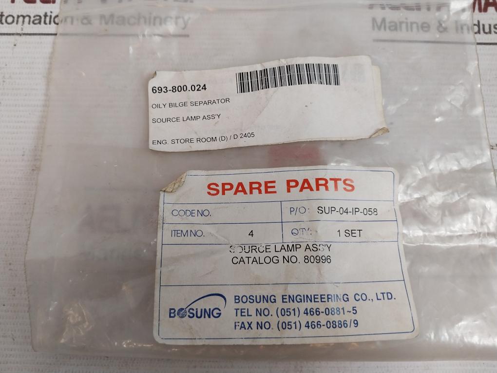 Hf Scientific 80996 Lamp Assy Pre-aligned For Bilge Alarm 693-800.024