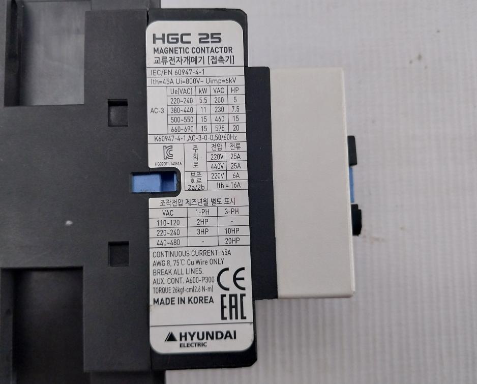 Hgc-25-Magnetic-Contactor-440v-60hz-By-Hyundai-8