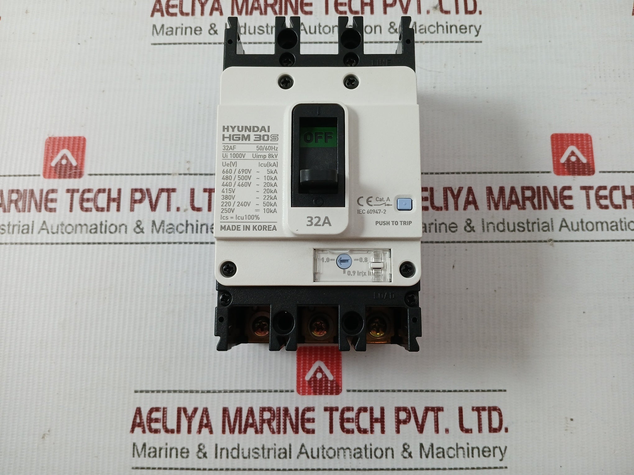 Hgm-30s-F-Molded-Case-Circuit-Breaker-1000v-8kv-Hyundai-3