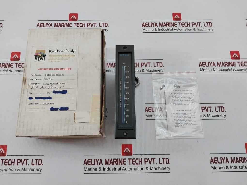 Hi-q101-099-00099-a5 Analog Bar Graph Rig Air Pressure Display Otek