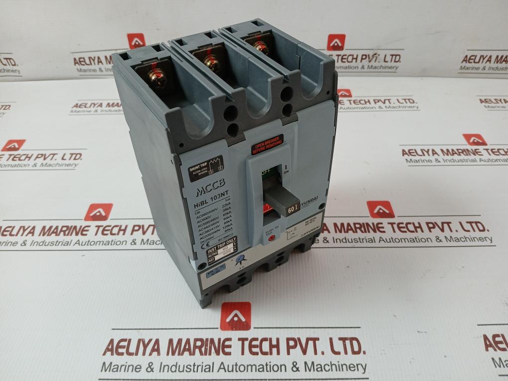 Hibl 103Nt Molded Case Circuit Breaker 60A Hyundai
