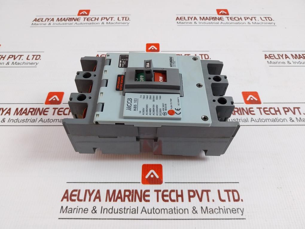 Hibs 103 Hyundai 20A Ac 690V Molded Case Circuit Breaker