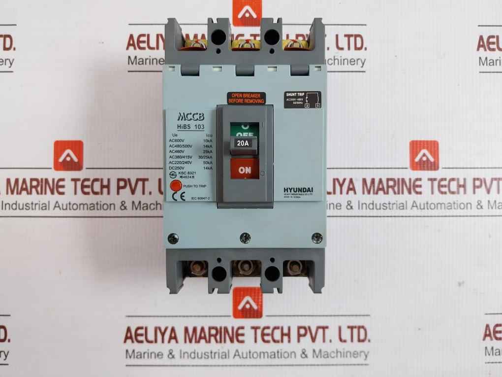 Hibs 103 Hyundai 20A Ac 690V Molded Case Circuit Breaker