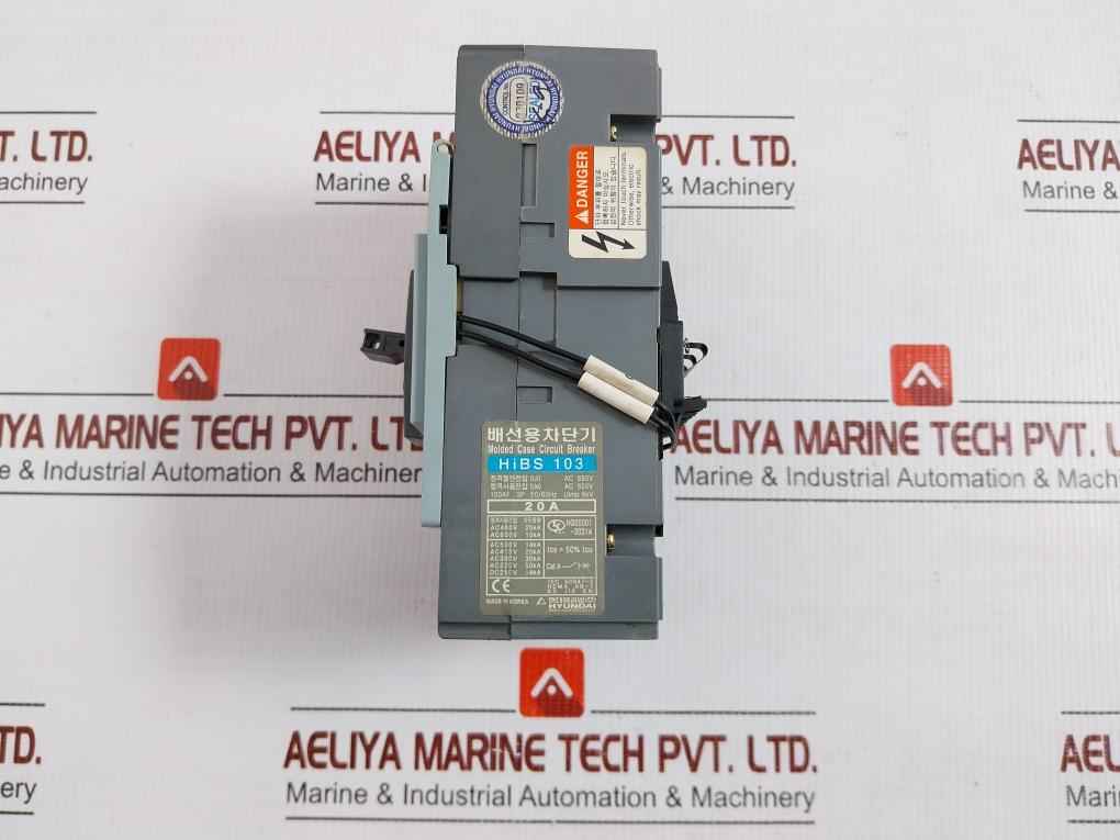 Hibs 103 Hyundai 20A Ac 690V Molded Case Circuit Breaker