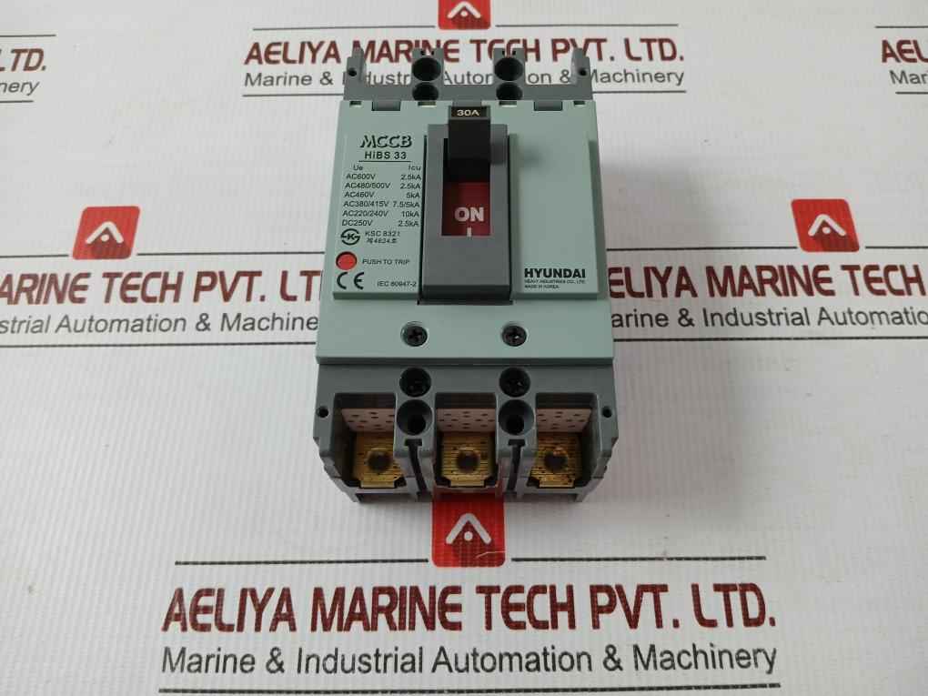 Hibs 33 Molded Case Circuit Breaker Hyundai Ac220/240V 50/60Hz