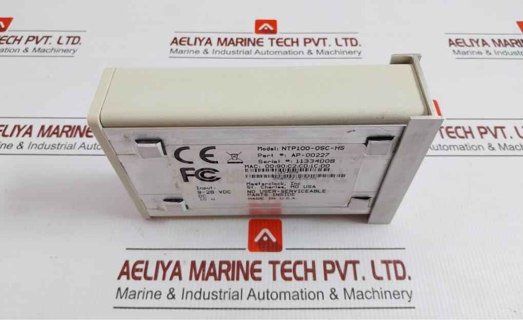 High Stability Network Time Protocol Server 9-28Vdc Masterclock Ntp100-osc-hs