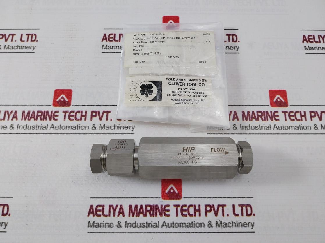 Hip 60-41Hf9 High Pressure Check Valve 60000 Psi Cs21645-16
