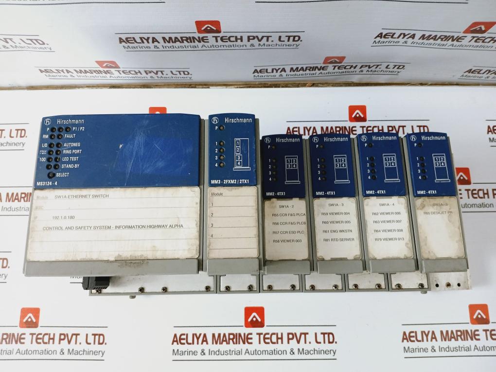 Hirschmann Mm2-4tx1 Media Module, 4x Rj45 10/100 Mbps Ports, 943722101