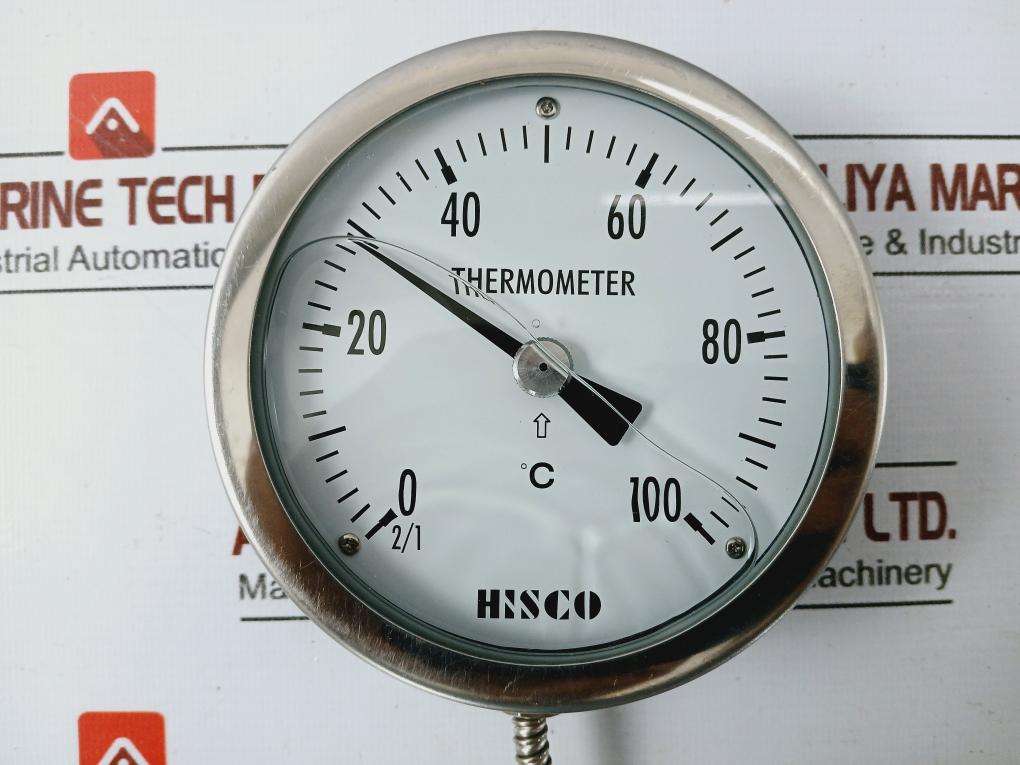 Hisco 0 to 100?C Thermometer E90002460 2/1
