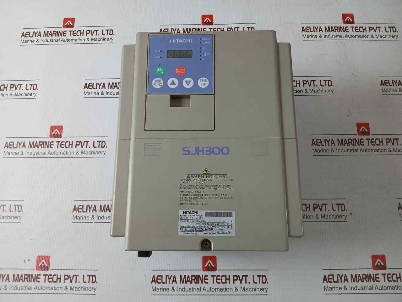 Hitachi Sjh300-16lf Inverter Drive Sjh300 6j2at26991a60007 Ac 200–240v 3ph 46a