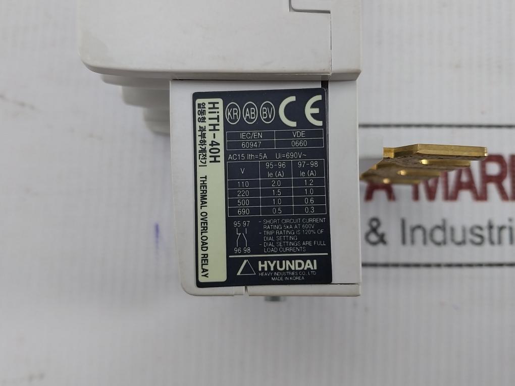 Hith-40H-Thermal-Overload-Relay-690V-5A-Hyundai-209602-8
