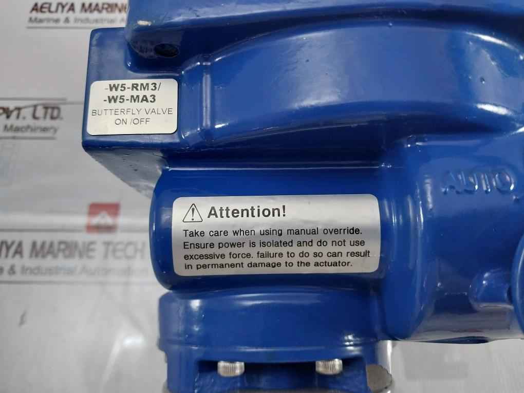 Hkc Hq-0083500100 Electric Part Turn Actuator Flanged W/butterfly Valve 80 Nm