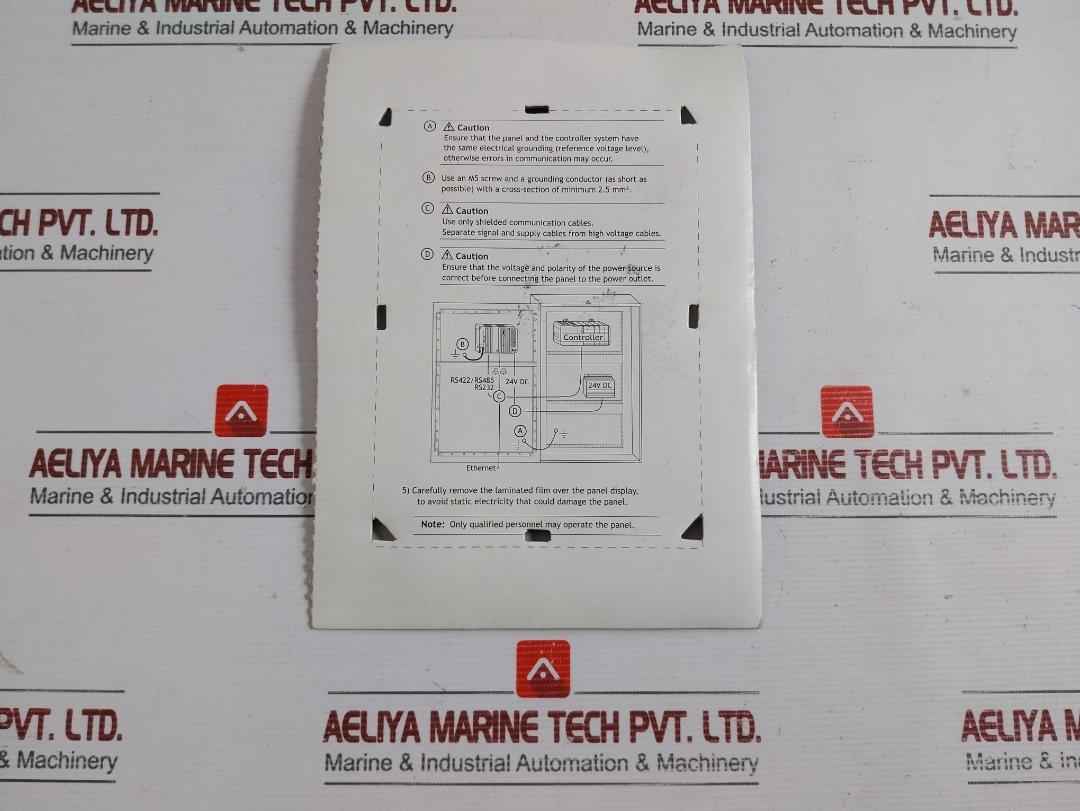 Hmi Display Panel 188.5 X 137.5Mm Beijer Part No: E1071, 24Vdc
