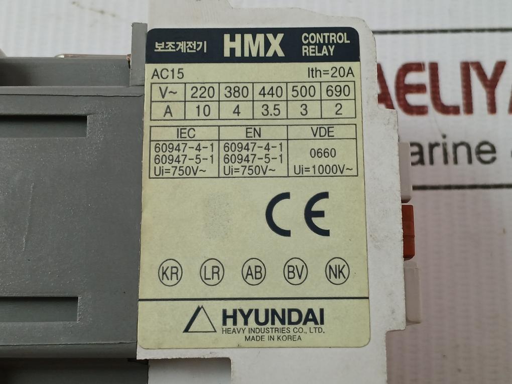 Hmx 22 Control Relay Hyundai 50-60Hz 400-440V