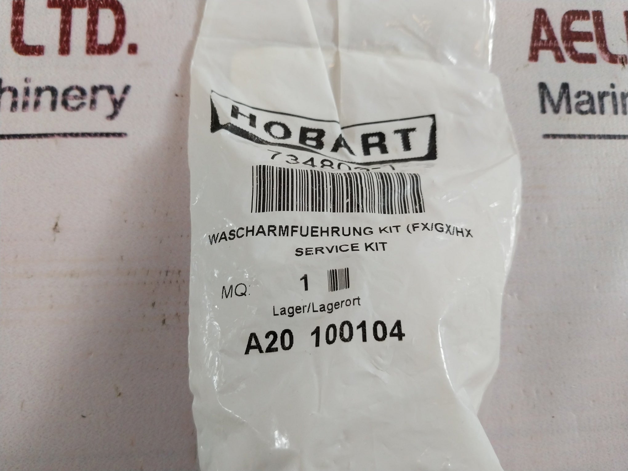Hobart 734803-1 Wash Arm Bearing With Nut Service Kit