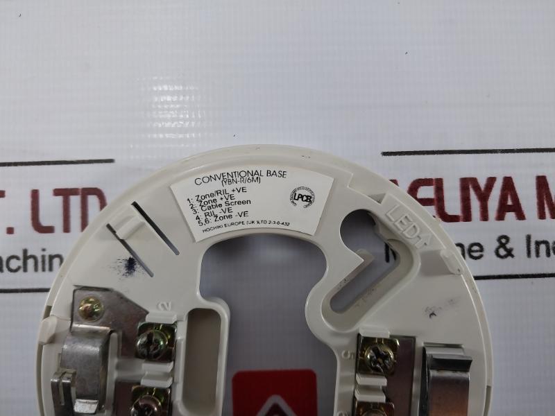 Hochiki Ybn-r/6M Conventional Detector Mounting Base 2-3-0-432 Used