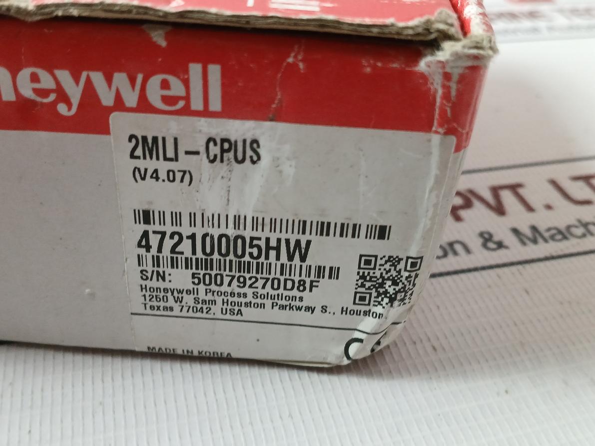 Honeywell 2Mli-cpus Plc Cpu Module 128K Byte 3072 Points 47210005Hw V4.07