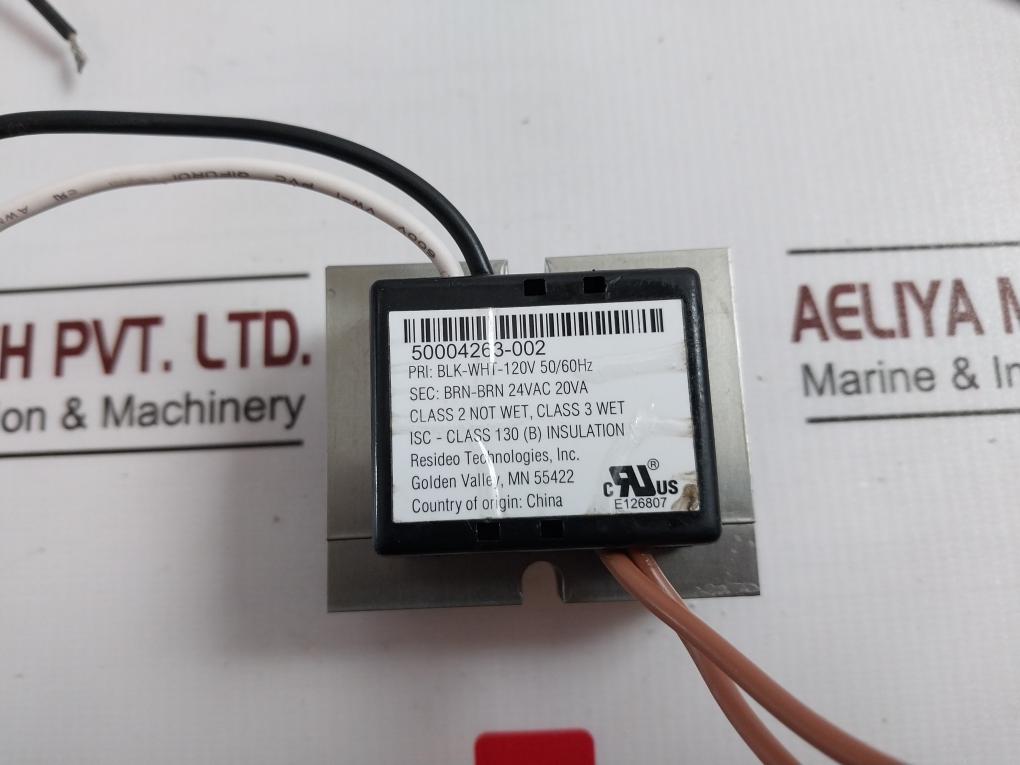 Honeywell 50004263-002 Transformer 24Vac 20Va, 120V 50/60Hz