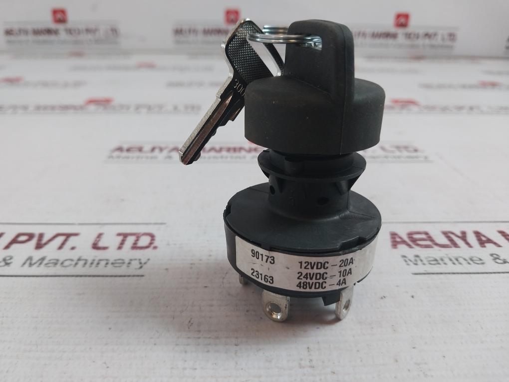 Honeywell 90173 Key And Ignition Switch 12Vdc-20A 48Vdc-4A