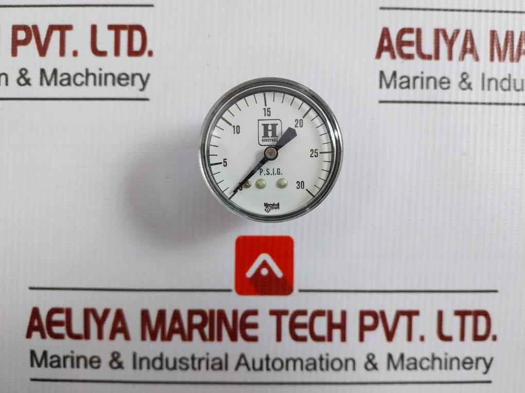 Honeywell Analog Circular Dial Pressure Gauge 0-30Psig H-305965