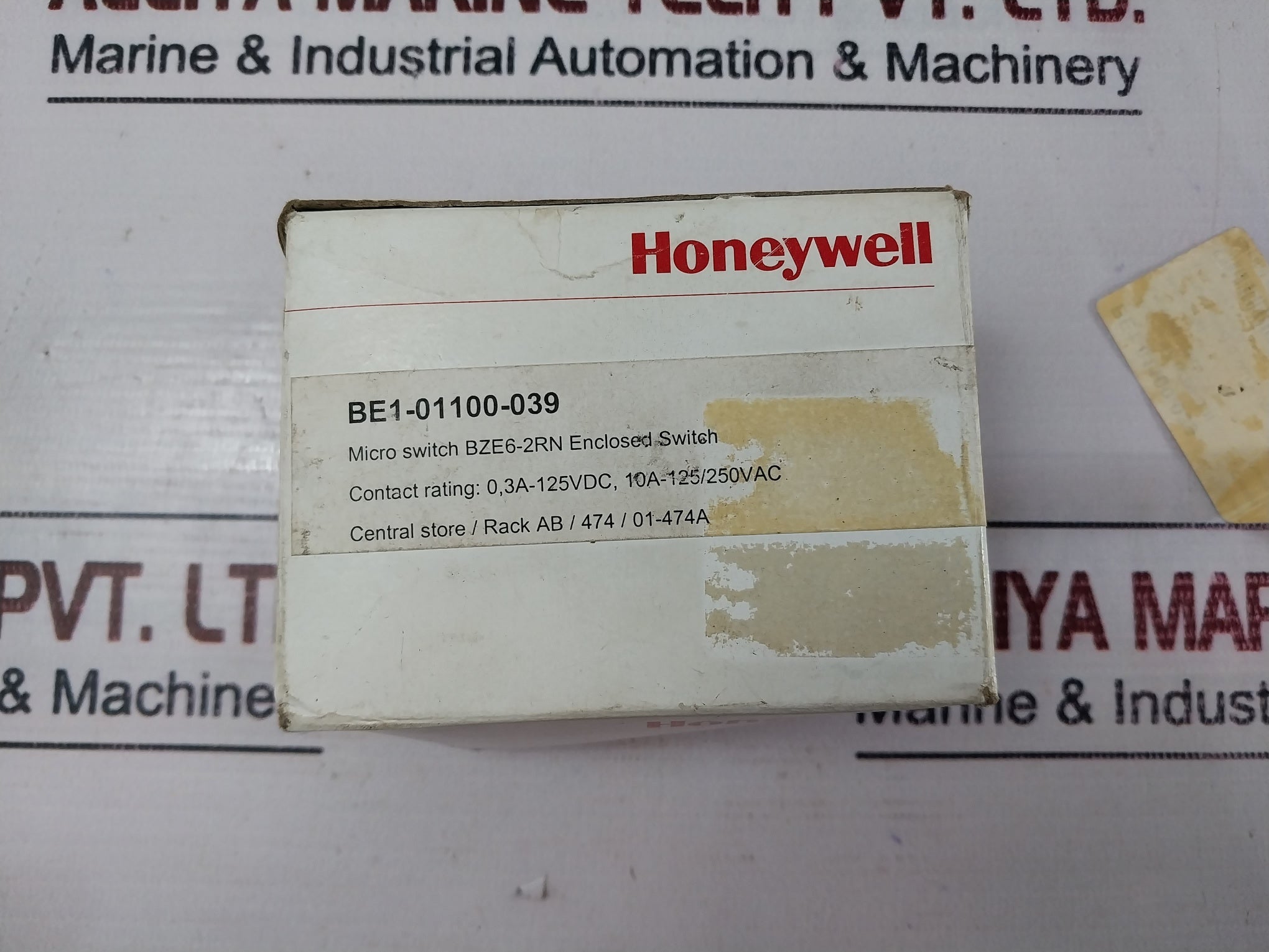 Honeywell Bze6-2Rn Micro Limit Switch Dd-10961