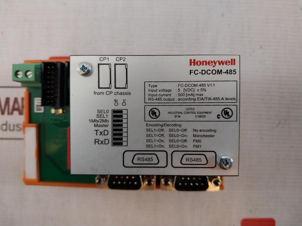 Honeywell Fc-dcom-485 Communication Interface Module Iec 60947-7-2 6192612924
