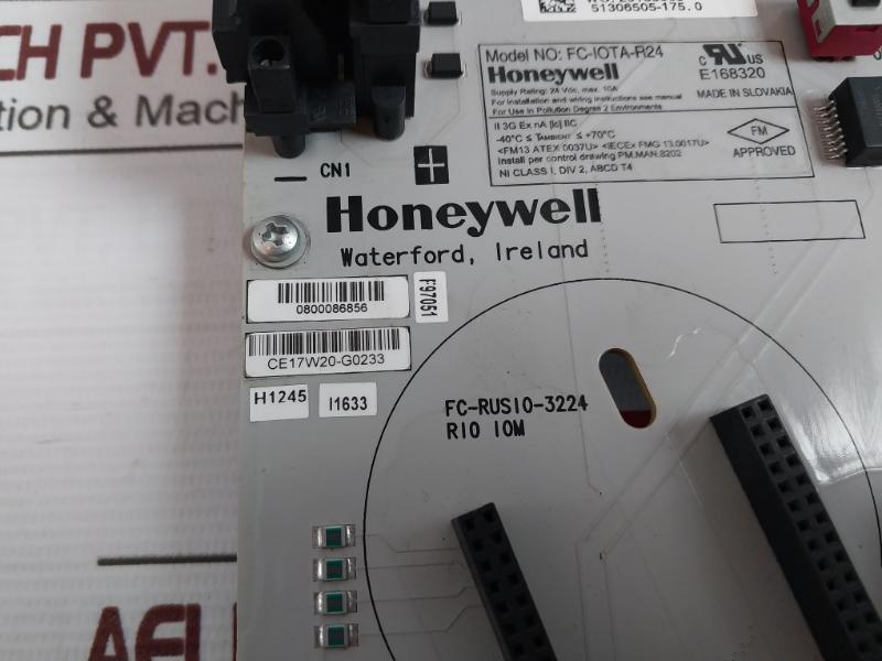 HONEYWELL FC-IOTA-R24 RIO IOTA Redundant IO Termination Assembly 24 VDC 10A