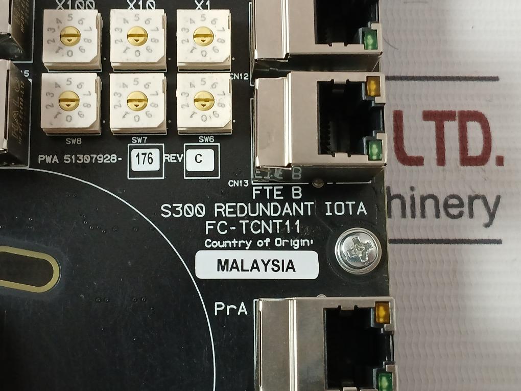 Honeywell Fc-tcnt11 S300 Redundant Iota Pwa 51307928-176 Pwb 51307927-106