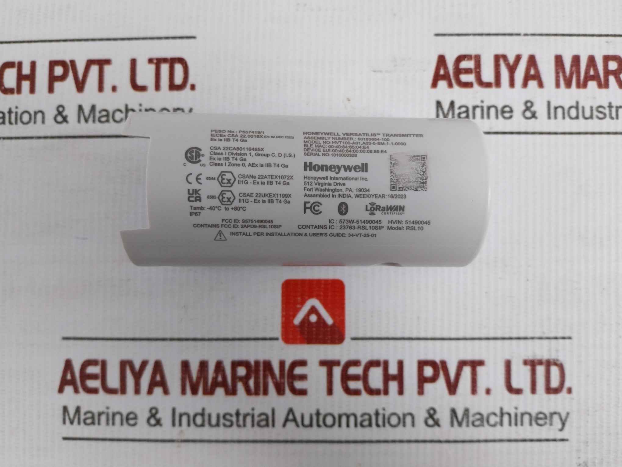 Honeywell Hvt100-a01,A03-0-sm-1-1-0000