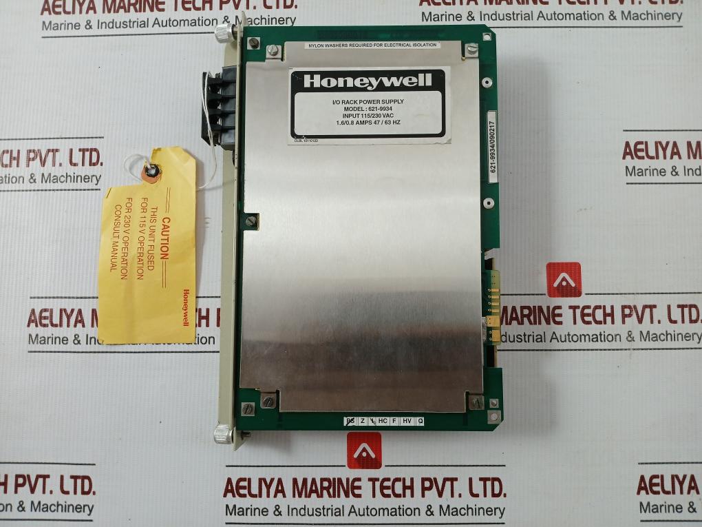 Honeywell I/O Rack Power Supply 115/230Vac Part No 621-9934