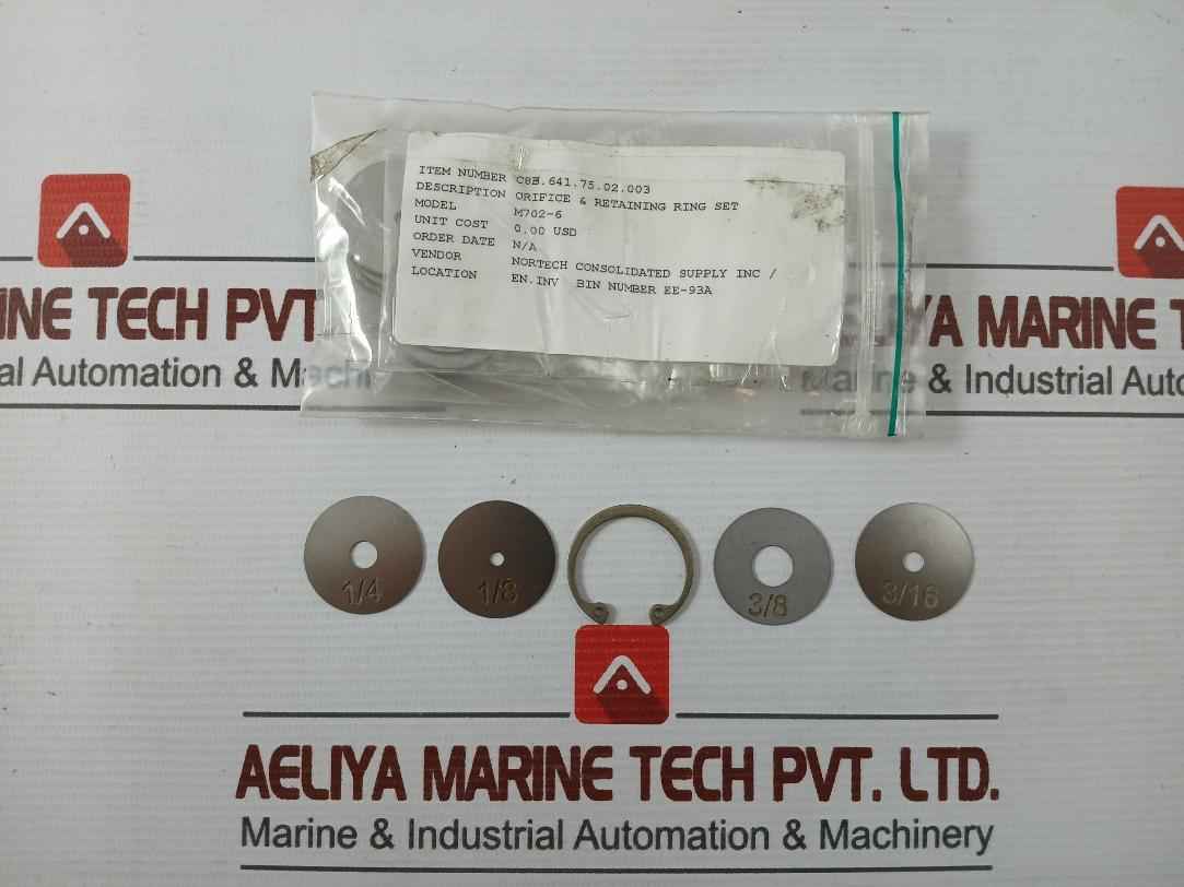Honeywell M702-6 Orifice & Retaining Ring Set