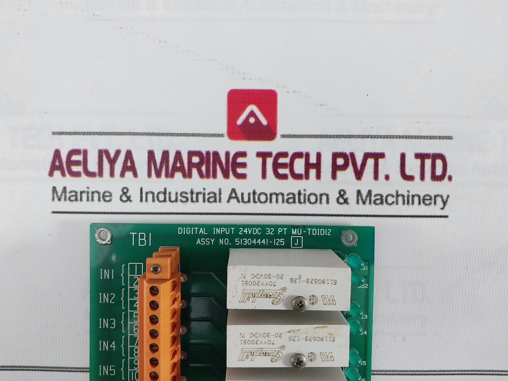 Honeywell Mu-tdid12 Digital Input Board Rev.C 94V-0 24Vdc