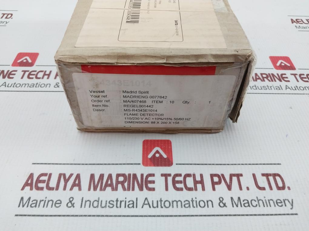 Honeywell Flame Detector Relay R4343 E1014, 230 Vac 50/60Hz