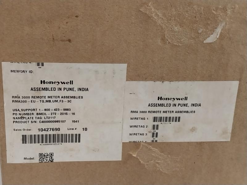 Honeywell Rma300-eu-tg,Mb,Um,F3-3C Remote Meter Assembly, Atex Certified