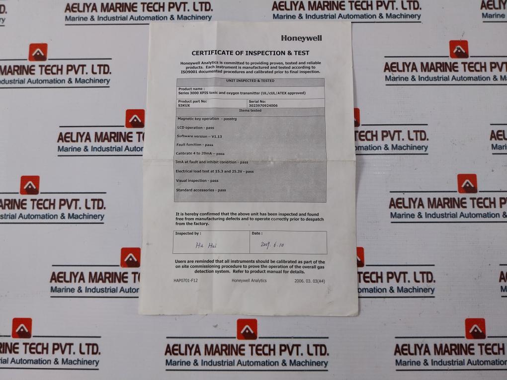 Honeywell S3Kux Gas Detector Transmitter Set