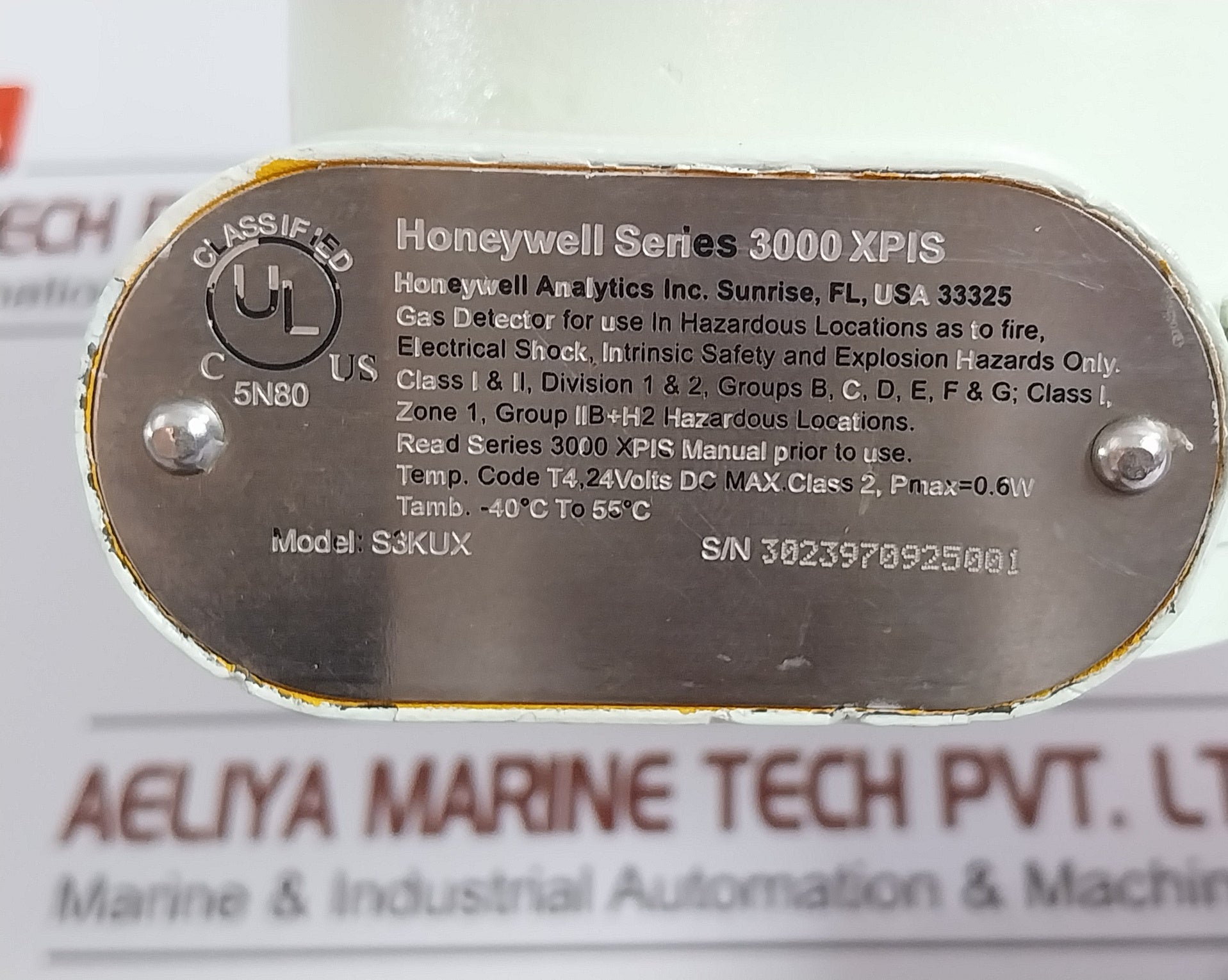 Honeywell S3Kux Series 3000 Xpis Gas Detector 3/4" Npt -40°C To 55°C