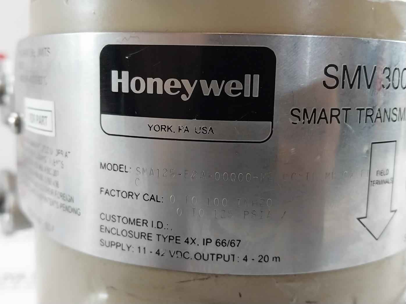 Honeywell Sma125-e2A-00000-me Cc Tb Mb 0X F1 1C Smart Transmitter (Not Working)