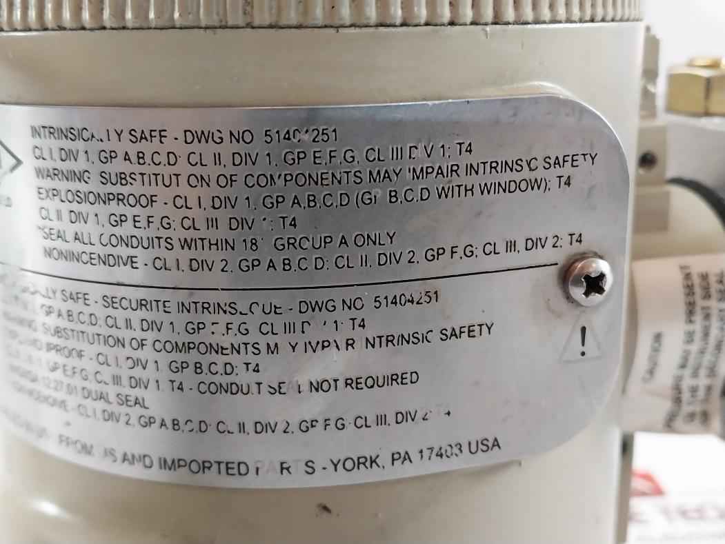 Honeywell Sma125-e2A-00000-me Cc Tb Mb 0X F1 1C Smart Transmitter (Not Working)