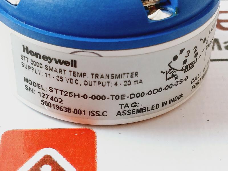 Honeywell Stt 3000 Smart Temp. Transmitter Stt25H-0-000-t0E-d00-0D0-00-3S-0