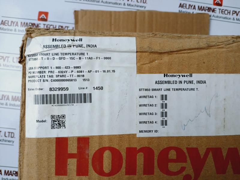 Honeywell Stt850-t-0-d-gfd-15C-b-11A0-f1-0000 Smartline Temperature Transmitter 50093752-501