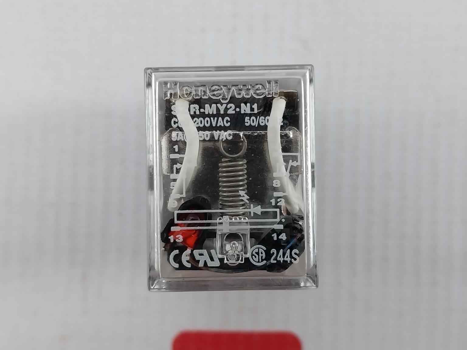 Honeywell Szr-my2-n1 2 Pole Auxiliary Relay Socket 50/60Hz 5A 250Vac